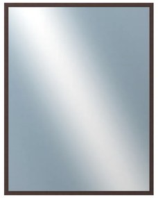 DANTIK - Zrkadlo v rámu, rozmer s rámom 70x90 cm z lišty KASETTE hnedá (2757)