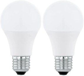 SADA 2xLED RGBW Stmievateľná žiarovka A60 E27/9W/230V 2700-6500K + DO - Eglo 11587