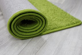 Vopi koberce Behúň na mieru Color Shaggy zelený - šíre 40 cm s obšitím