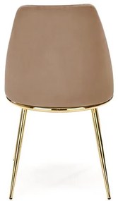JEDÁLENSKÁ STOLIČKA KALEY BÉŽOVÁ BLUVEL 28 + ZLATÁ