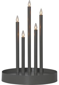 Čierna svetelná dekorácia ø 32 cm Deco – Star Trading