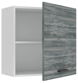 Kuchynská skrinka Belini Premium Full Version horná 60 cm šedý antracit Glamour Wood