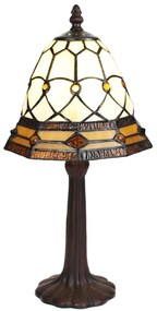 Stolná lampa Tiffany Juliana - Ø 21x39 cm E14/max 1x25W