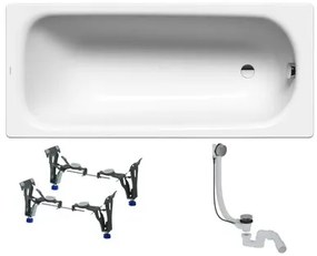 Kaldewei Saniform obdĺžniková vaňa 180x80 cm smaltovaná oceľ ľavá aj pravá KWB3751