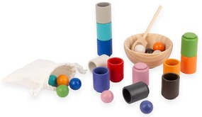 Montessori guľôčky a poháriky