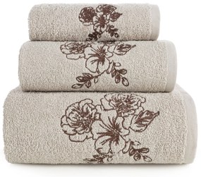 FROTÉ UTERÁK MELANI SADA 1KS 30X50 CM, 1KS 50X90 CM, 1KS 70X140 CM BÉŽOVÁ