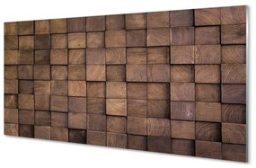 Sklenený obklad do kuchyne dreva cat 125x50 cm