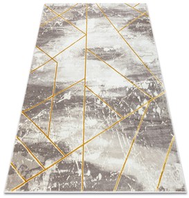 Koberec CORE 1818 Geometrický, slonová kosť / zlatý