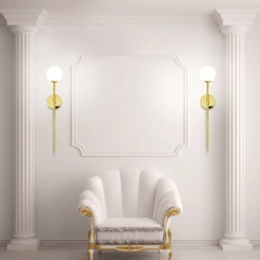 Toolight - Moderné nástenné svietidlo 52cm APP578-1W 1xG9, zlatá, OSW-08757