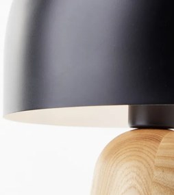 Brilliant - Stolná lampa NALAM 1xE14/40W/230V čierna/jaseň