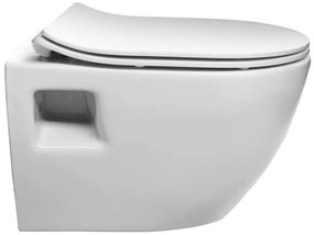 Creavit - Závesné WC PAULA keramika/biela