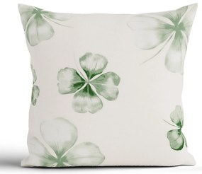 Bavlnená obliečka na vankúš Renforcé 40 × 40 cm – Štvorlístok