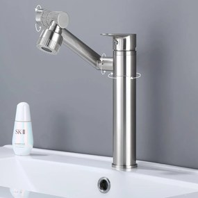Umývadlová batéria batéria REA PACO INOX vysoká, nikel brúsený