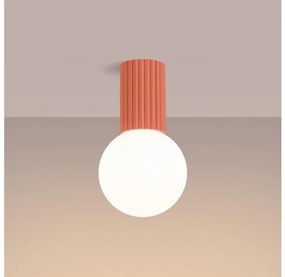 Sollux SL.1753 - Kúpeľňové stropné svietidlo HALO 1xG9/8W/230V IP44 ružová