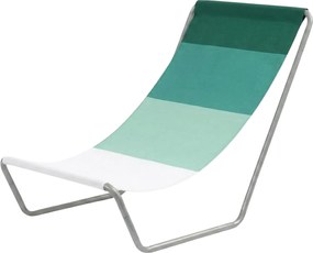 Skladacie plážové ležadlo SAND, zelené pruhy