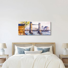Obraz - Maľba mesta (120x50 cm)