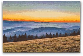 Gario Diamantové maľovanie Beskydy Rozmery: 80 x 60 cm, Rámovanie: S vnútorným rámom, Diamanty: Okrúhle