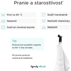 Uterák BASIC DUAL 50 x 100 cm sivý, 100% bavlna