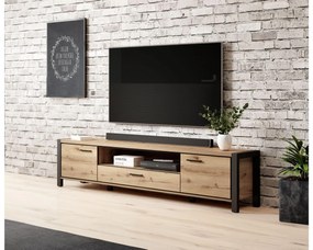 Tv stolík/skrinka Armin Typ 40 (dub taurus + matná čierna). Vlastná spoľahlivá doprava až k Vám domov. 1044566