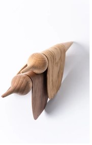 Soška v tvare vtáčika z dubového dreva Gazzda