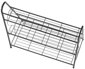Kondela Regál, 3-policový, tmavosivá, VERUMA