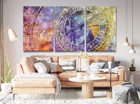 Gario Diamantové maľovanie Orloj - 3 dielny Rozmery: 90 x 40 cm, Rámovanie: Iba zrolované plátno, Diamanty: Štvorcové