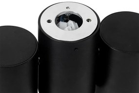 Dizajnové bodové svetlo čierne 2-žiarovkové nastaviteľné - Michael