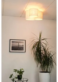 Brilagi - Stropné svietidlo SNAKE 3xE27/15W/230V sivá/krémová