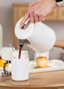 Čajový/kávový set Luca Silver White