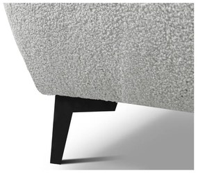 Svetlosivá čalúnená dvojlôžková posteľ s úložným priestorom s roštom 180x200 cm Makapu – Makamii