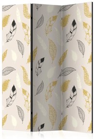 Artgeist Paraván - Golden Feathers [Room Dividers]