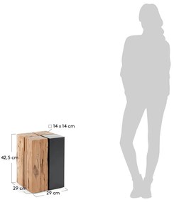 Odkladací stolík z teakového dreva Kave Home Ognak