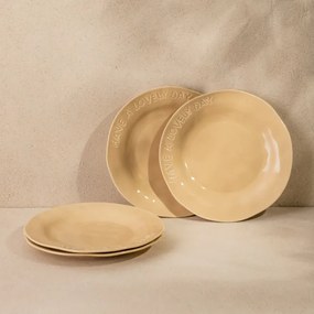 Sada štyroch dezertných tanierov ISERNIA béžová 778308 (4ks)