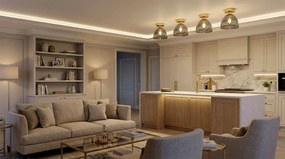 Toolight Toolight, stropné svietidlo 1xE27 APP1302-1C, zlatá lesklá, OSW-02426