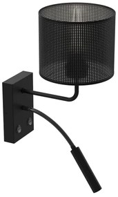 Nástenná lampa LOFT SHADE 1xE27/60W+1xG9/8W/230V čierna