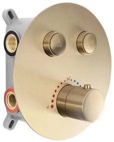 REA-P8551 - Sprchová sada s termostatickou podomietkovou batériou LUNGO brúsené zlato