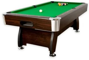 GamesPlanet® 1314 Biliardový stôl pool biliard s vybavením, 7 ft