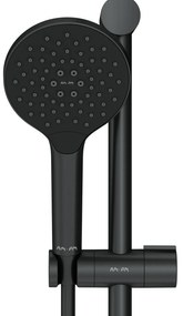 Sprchový systém AM.PM Like F07LA422 s termostatickou sprchovou batériou, čierny