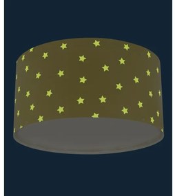 Dalber 82216A - Detské stropné svietidlo STAR LIGHT 2xE27/60W/230V žltá