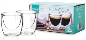 4Home Termo pohár na espresso Hot&Cool 80 ml, 2 ks