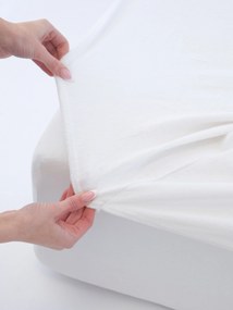 Froté plachta 200 × 200 cm - biela