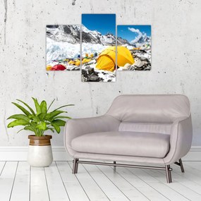 Obraz - Kempovanie v horách (90x60 cm)