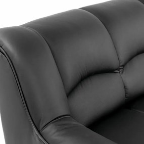 Kožená rohová sedacia súprava DUBAJ LUX XL, tm. modrá (K-58)