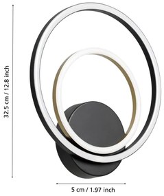 Eglo 390088 - LED Nástenné svietidlo LANACERA LED/12W/230V 3000K + 4xLED/2,1W