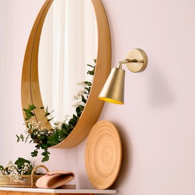 Nástěnná lampa Evander zlatá