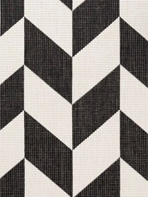 Čierny/krémovobiely vnútorný a vonkajší koberec 160x230 cm Haringey Terrick – Ted Baker