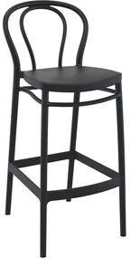 VICTOR BAR 75 záhradná barová stolička black