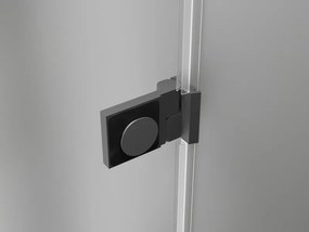 Mexen Lunar-B, L Otočné ľavé sprchové dvere 120 cm, 8mm číre sklo, grafitový profil, 832SL-120-050-95-00-L