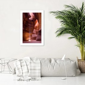 Gario Plagát Slnečné lúče v jaskyni Farba rámu: Bez rámu, Rozmery: 30 x 45 cm