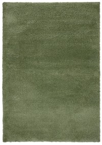 Flair Rugs, Kusový koberec Shaggy Teddy Olive, 200x290, zelená, obývacia izba